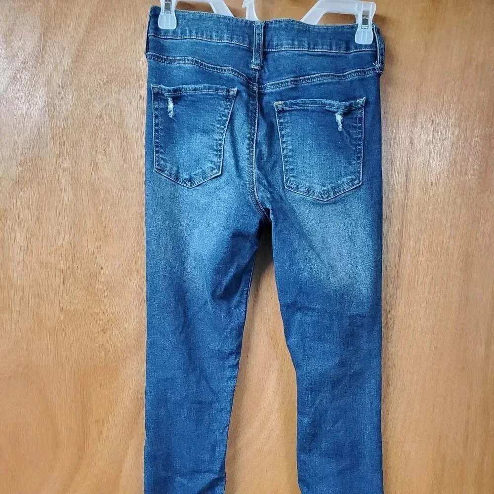 SO Ultimate High-Rise Jeggings Distressed Denim Size 3 - Picture 2 of 5